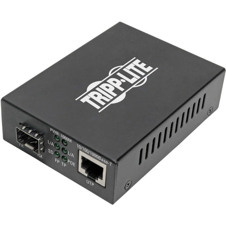 Eaton Tripp Lite Series Gigabit SFP Fiber to Ethernet Media Converter, POE+ - 10/100/1000 Mbps - N785-P01-SFP