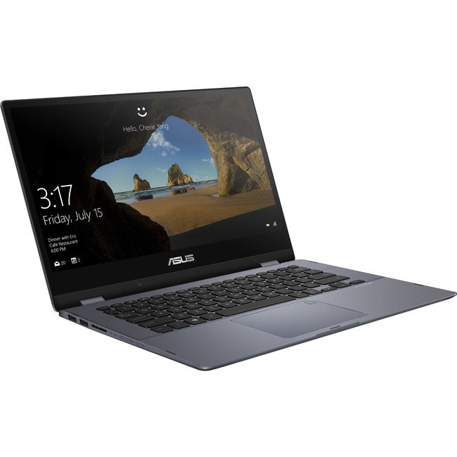 Asus VivoBook Flip 14 TP412 TP412FA-DB72T 14" Touchscreen Convertible Notebook - 1920 x 1080 - Intel Core i7 8th Gen i7-8565U 1.80 GHz - 8 GB Total RAM - 512 GB SSD - Star Gray Metal - TP412FA-DB72T