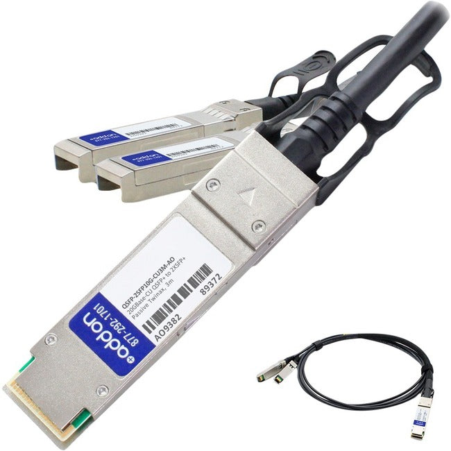 AddOn Twinaxial Network Cable - QSFP-2SFP10G-CU3M-AO