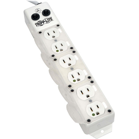 Tripp Lite by Eaton Safe-IT UL 1363A Medical-Grade Power Strip for Patient-Care Vicinity 6x Hospital-Grade Outlets 15 ft. Right-Angle Cord - PS-615-HG-OEMRA