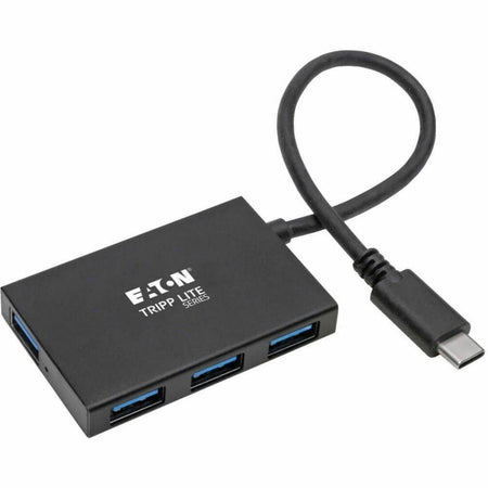 Eaton Tripp Lite Series 4-Port USB-C Hub, USB 3.x Gen 2 (10Gbps), 4x USB-A Ports, Thunderbolt 3 Compatible, Aluminum Housing, Black - U460-004-4A-G2