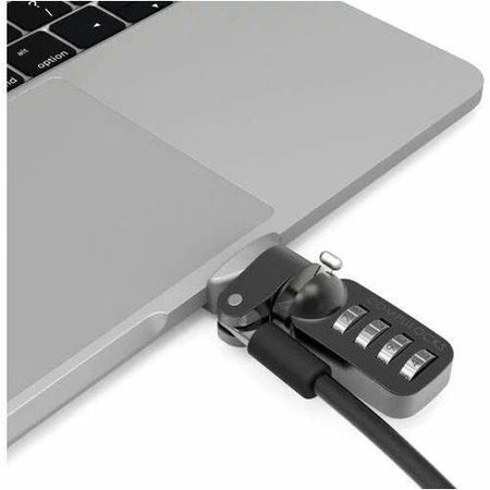 Compulocks Ledge Lock Adapter for MacBook Pro 13" M1 & M2 with Combination Cable Lock Silver - UNVMBPRLDG01CL