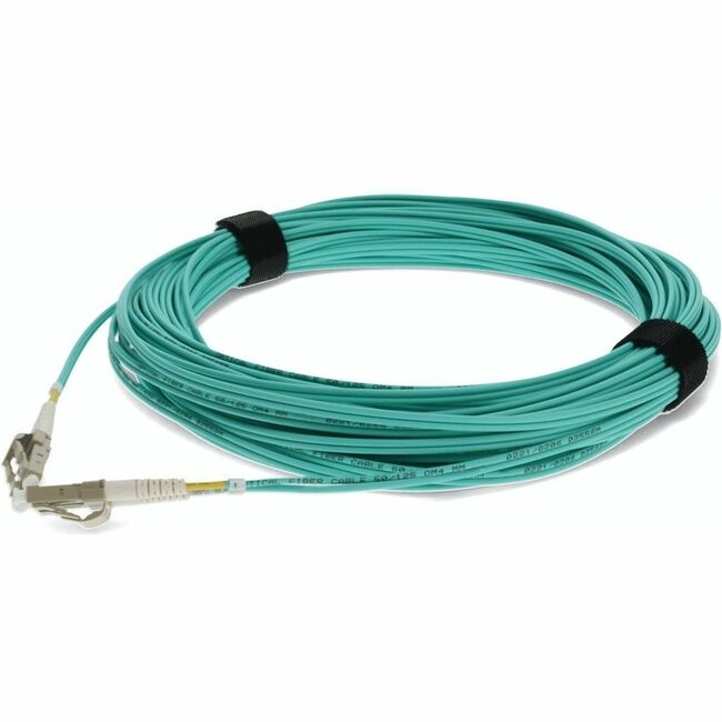 AddOn 21m LC (Male) to LC (Male) Straight Aqua OM4 Duplex OFNR (Riser-Rated) Fiber Patch Cable - ADD-LC-LC-21M5OM4