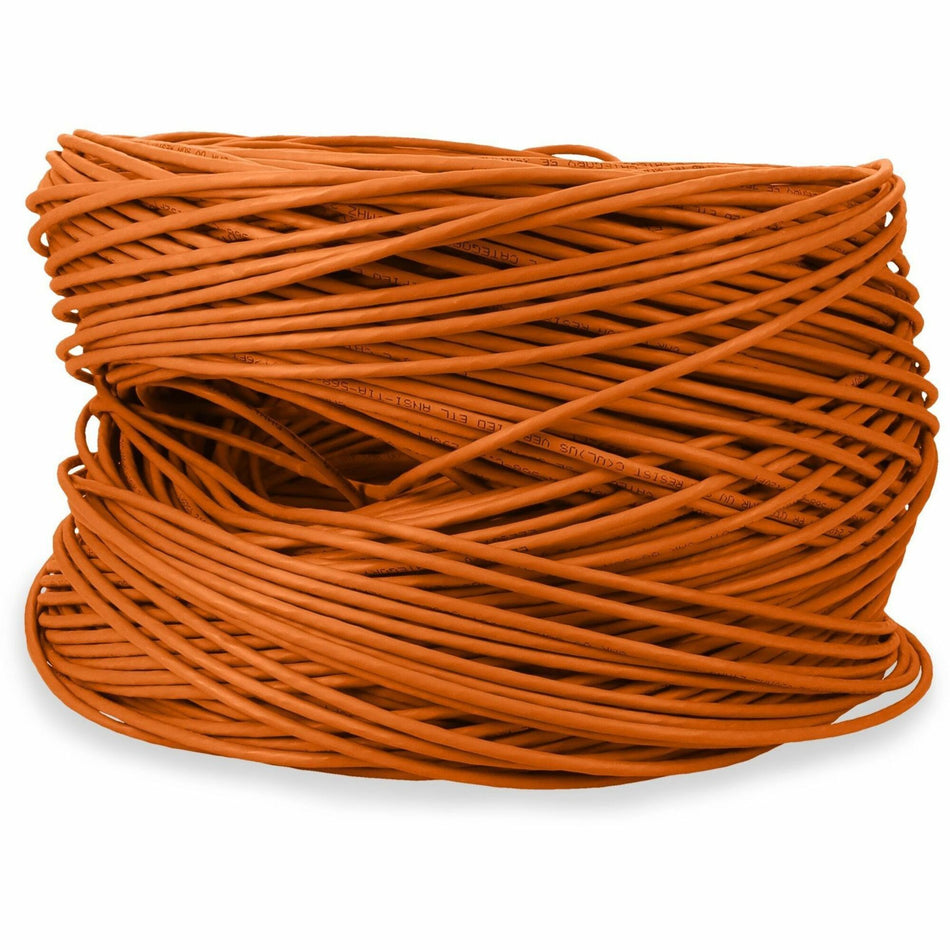 AddOn 1000ft non-terminated Orange Cat5E Straight UTP PVC Copper Patch Cable - ADD-CAT5EBULK1K-OE