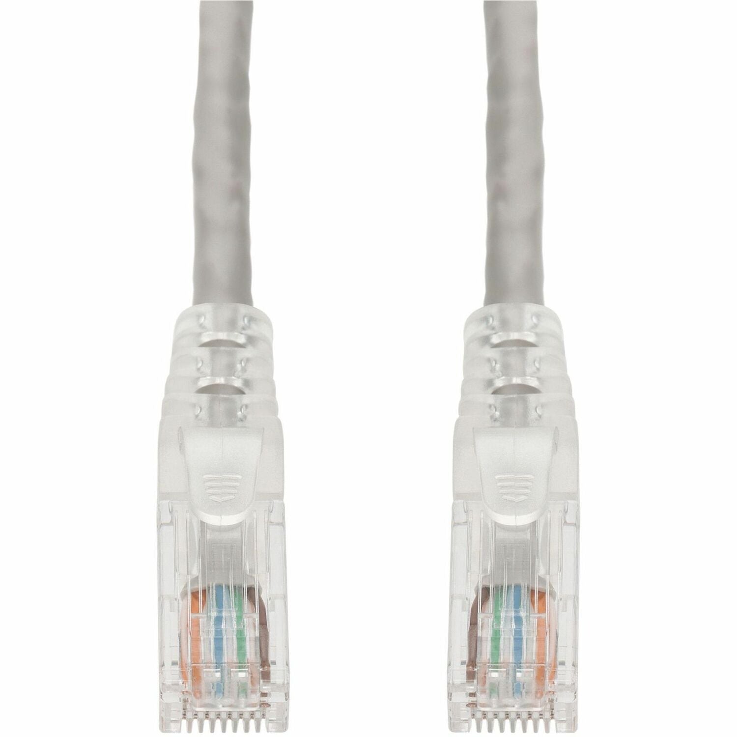 AddOn 7ft Gray CAT 6 PVC Ethernet Cable Snagless Easy Clear Boot TAA RJ-45 M/M - ADD-7FCAT6-GY-TAA