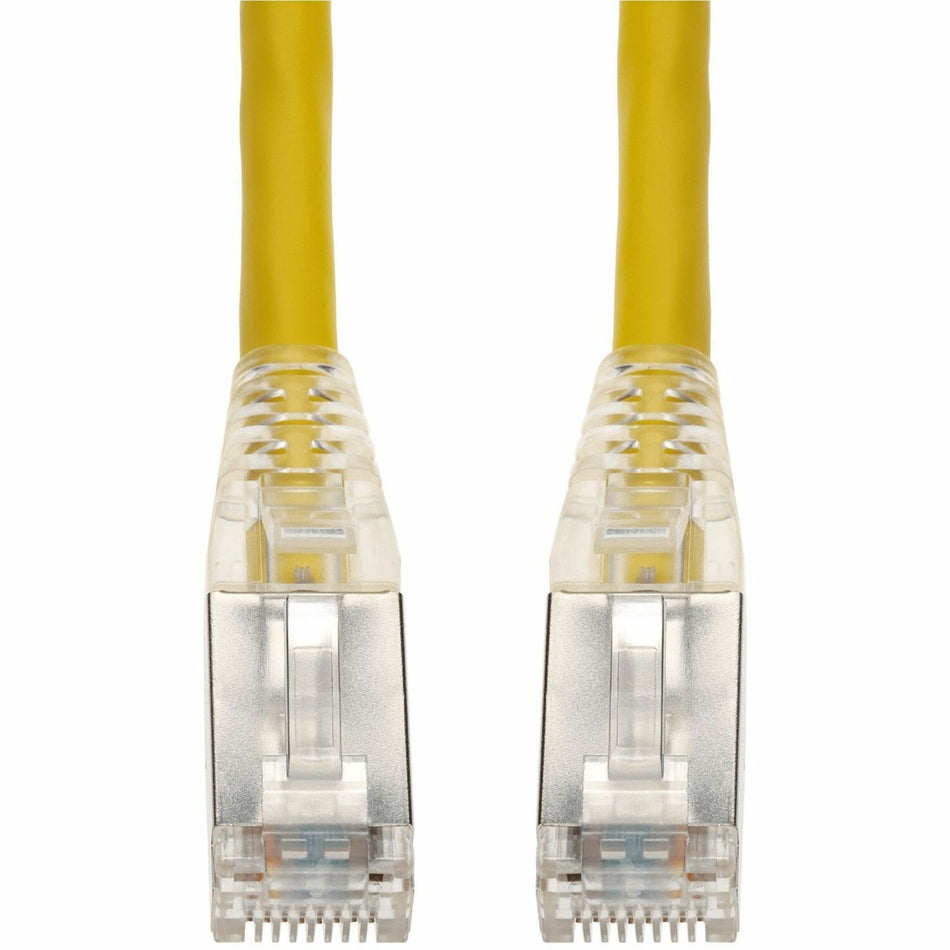 AddOn 3ft Yellow CAT 6A Shielded PVC Ethernet Cable Snagless Bubble Boot RJ-45 M/M - ADD-3FCAT6AS-YW