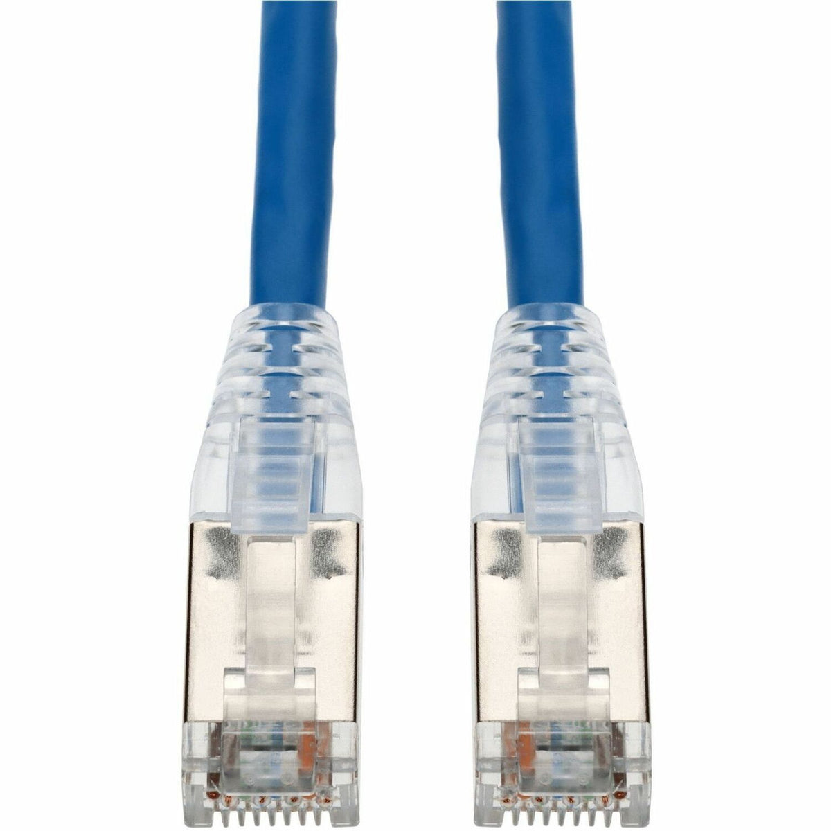 AddOn 15ft Blue CAT 6A Shielded PVC Ethernet Cable Snagless Easy Clear Boot RJ-45 M/M - ADD-15FCAT6AS-BE