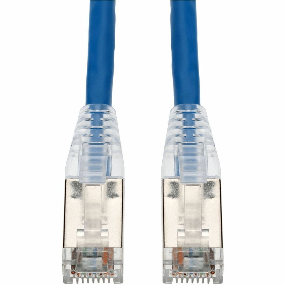 AddOn 15ft Blue CAT 6A Shielded PVC Ethernet Cable Snagless Easy Clear Boot RJ-45 M/M - ADD-15FCAT6AS-BE