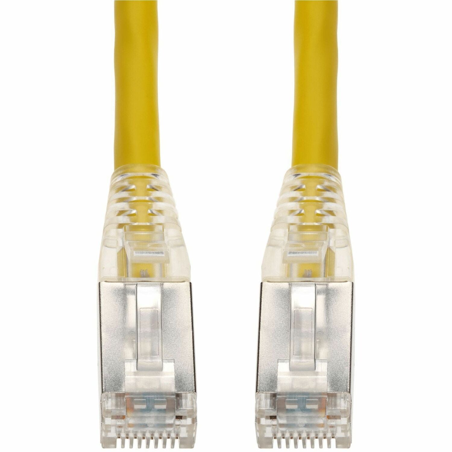 AddOn 5ft Yellow CAT 6A Shielded PVC Ethernet Cable Snagless Bubble Boot RJ-45 M/M - ADD-5FCAT6AS-YW