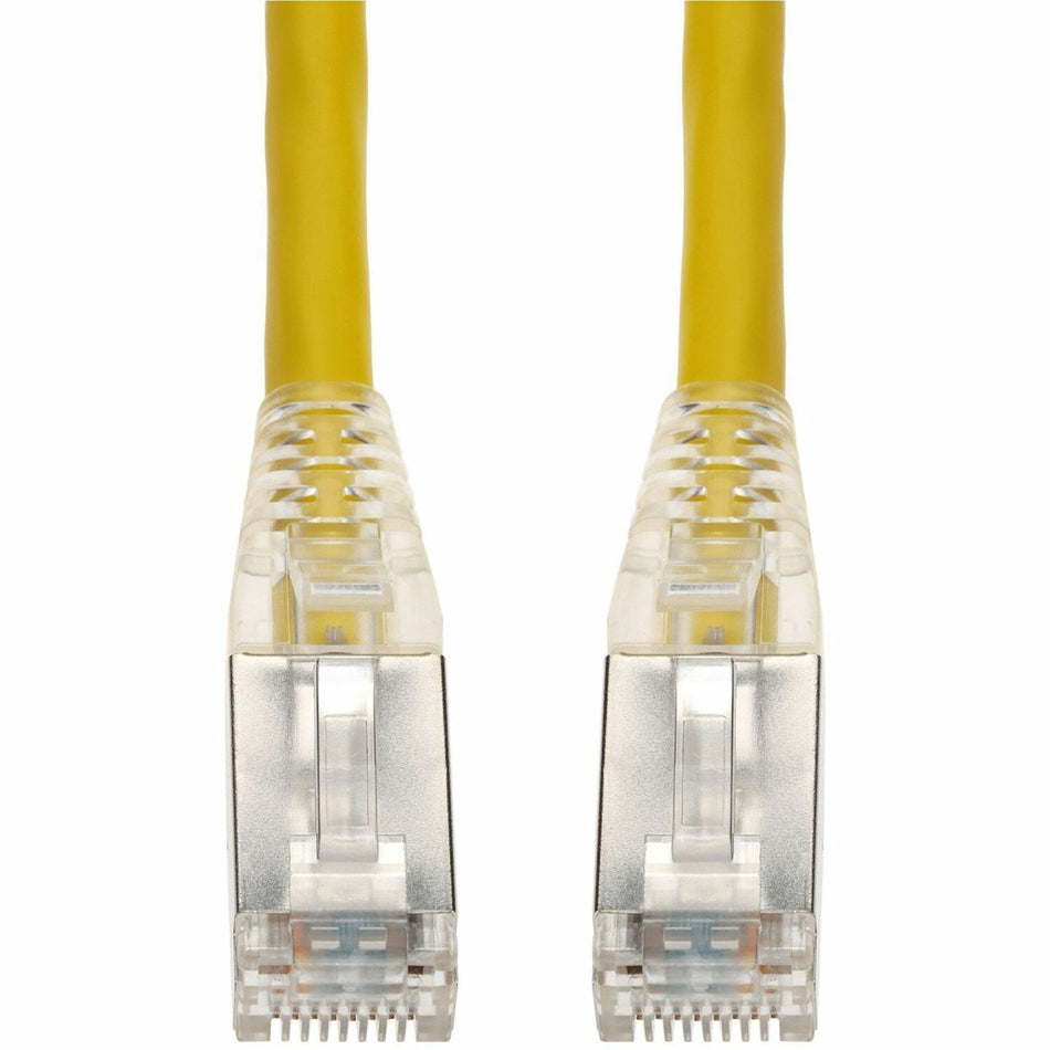 AddOn 5ft Yellow CAT 6A Shielded PVC Ethernet Cable Snagless Bubble Boot RJ-45 M/M - ADD-5FCAT6AS-YW