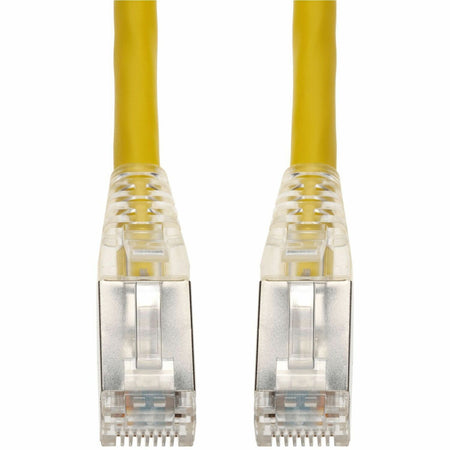 AddOn 5ft Yellow CAT 6A Shielded PVC Ethernet Cable Snagless Easy Clear Boot RJ-45 M/M - ADD-5FCAT6AS-YW