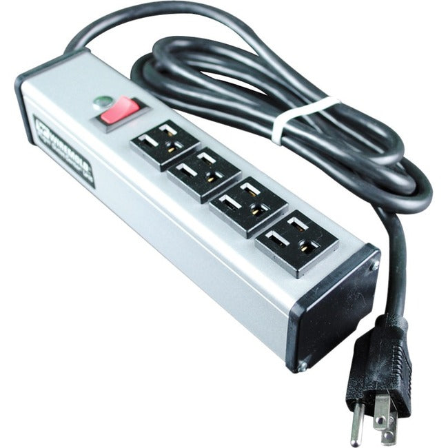 Wiremold Plug-In Outlet Center 4-Outlet Power Strip - UL104BD