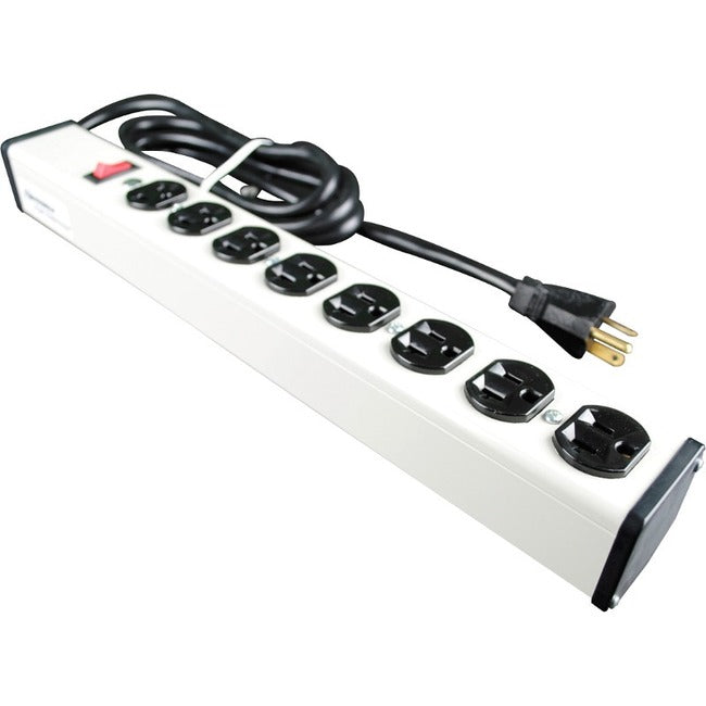 Wiremold Plug-In Outlet Center 8-Outlet Power Strip - ULB820-6