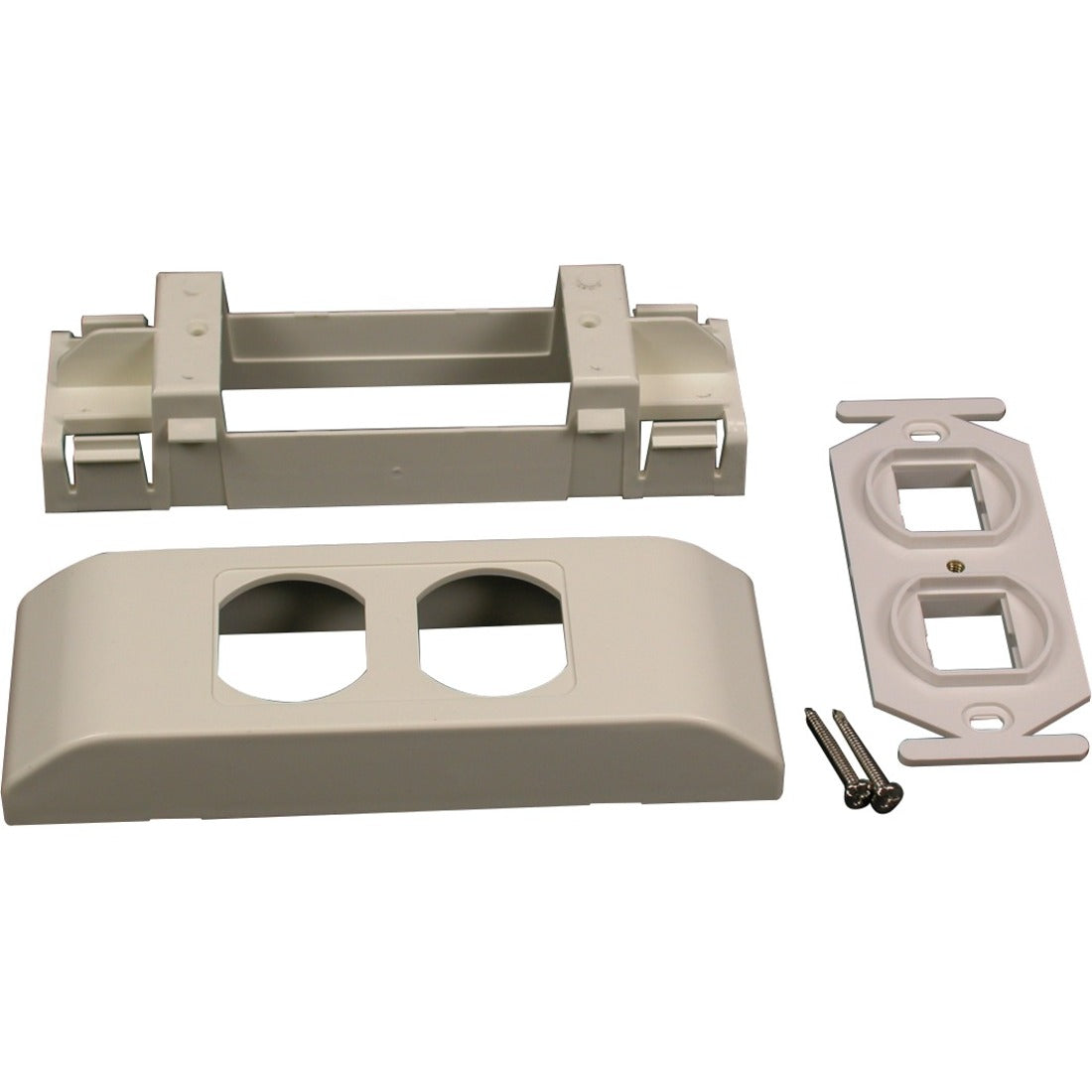 Wiremold V2407-2CM Mounting Bracket for Keystone Module, Cable Raceway - Ivory - V2407-2CM