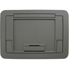 Wiremold Evolution Series EFB45 Floor Box Flush Style Cover with Carpet Insert TR - EFB45CTGYTR