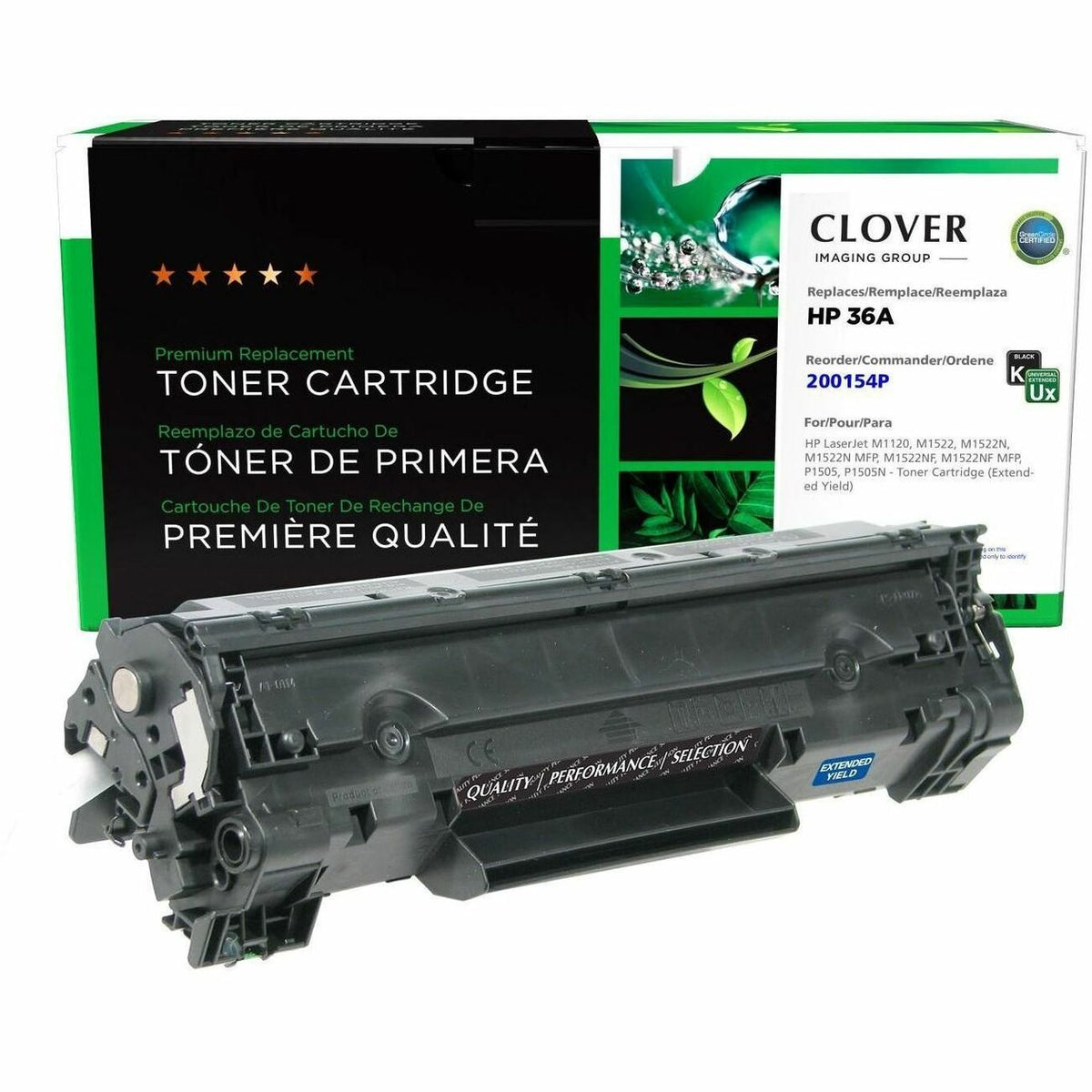 Clover Imaging Remanufactured Extended Yield Toner Cartridge for HP CB436A - 200154P