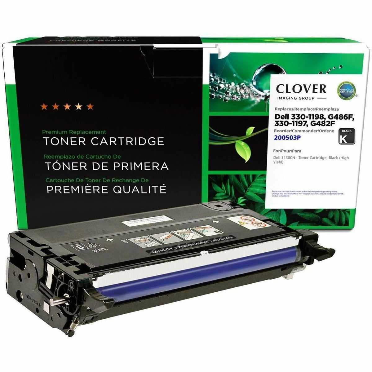 Clover Imaging Remanufactured High Yield Black Toner Cartridge for Dell 3130 - 200503P