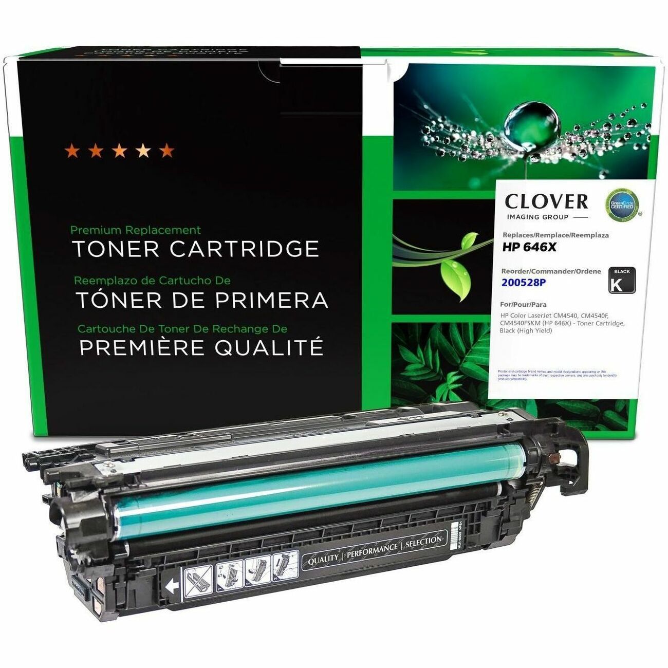 Clover Imaging Remanufactured High Yield Black Toner Cartridge for HP 646X (CE264X) - 200528P