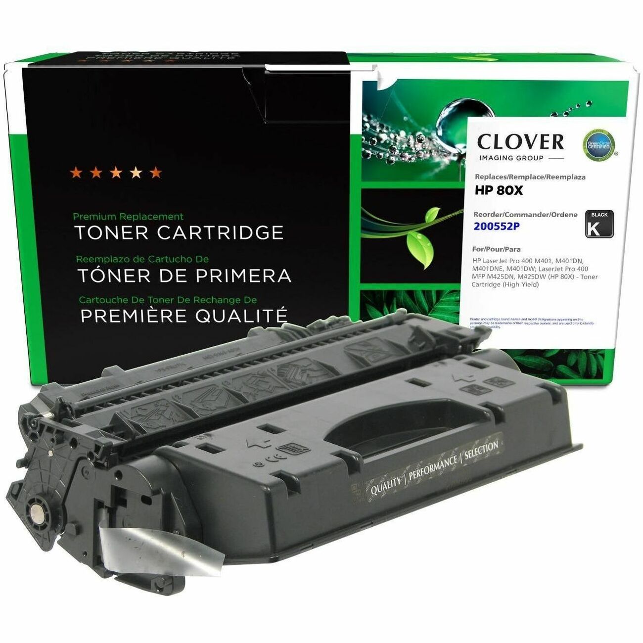 Clover Imaging Remanufactured High Yield Toner Cartridge for HP 80X (CF280X) - 200552P