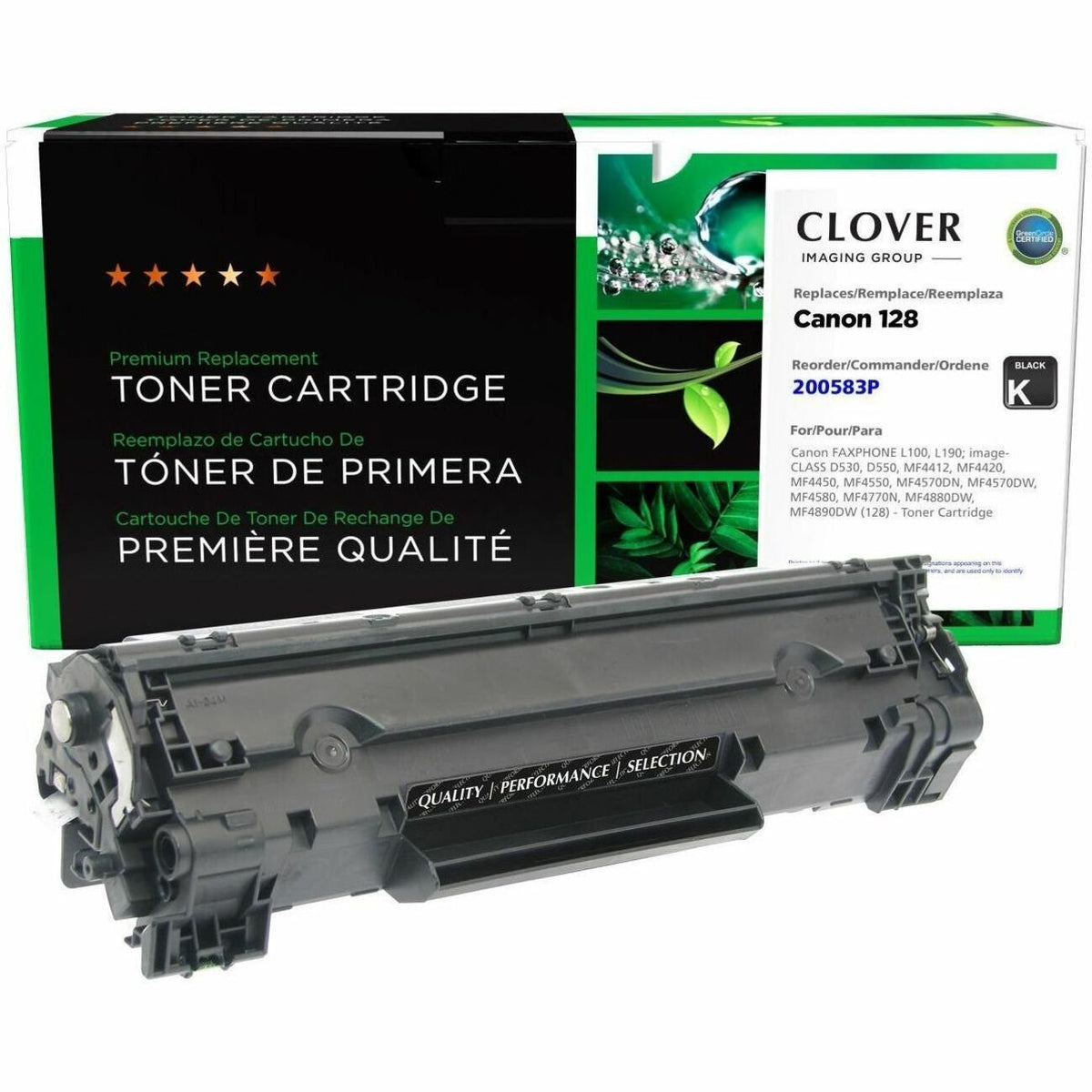 Clover Imaging Remanufactured Toner Cartridge for Canon 128 (3500B001AA) - 200583P