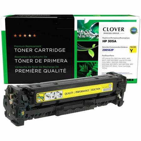 Clover Imaging Remanufactured Yellow Toner Cartridge for HP 305A (CE412A) - 200562P
