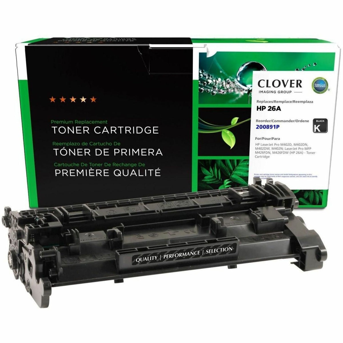 Clover Imaging Remanufactured Toner Cartridge for HP 26A (CF226A) - 200891P