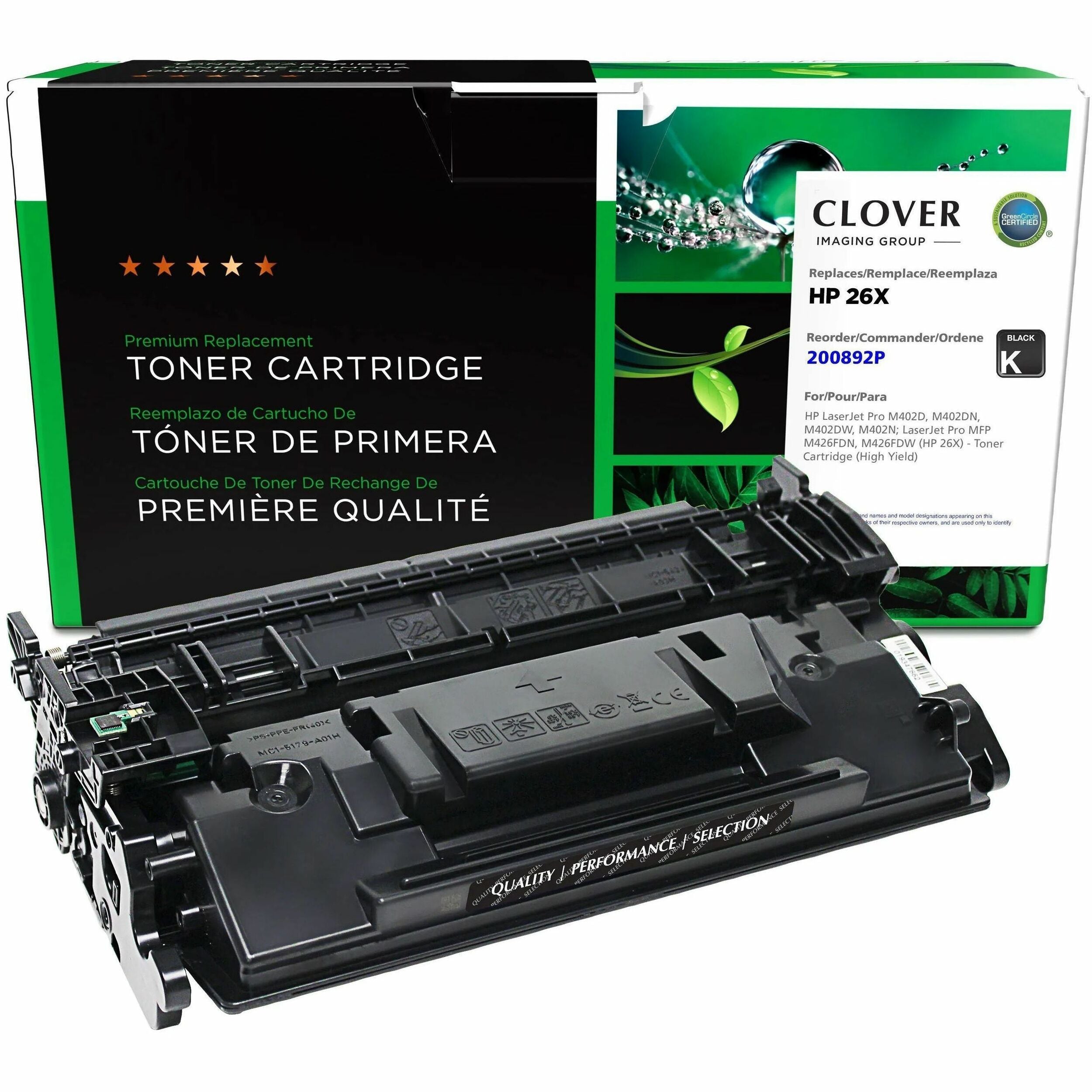 Clover Imaging Remanufactured High Yield Toner Cartridge for HP 26X (CF226X) - 200892P