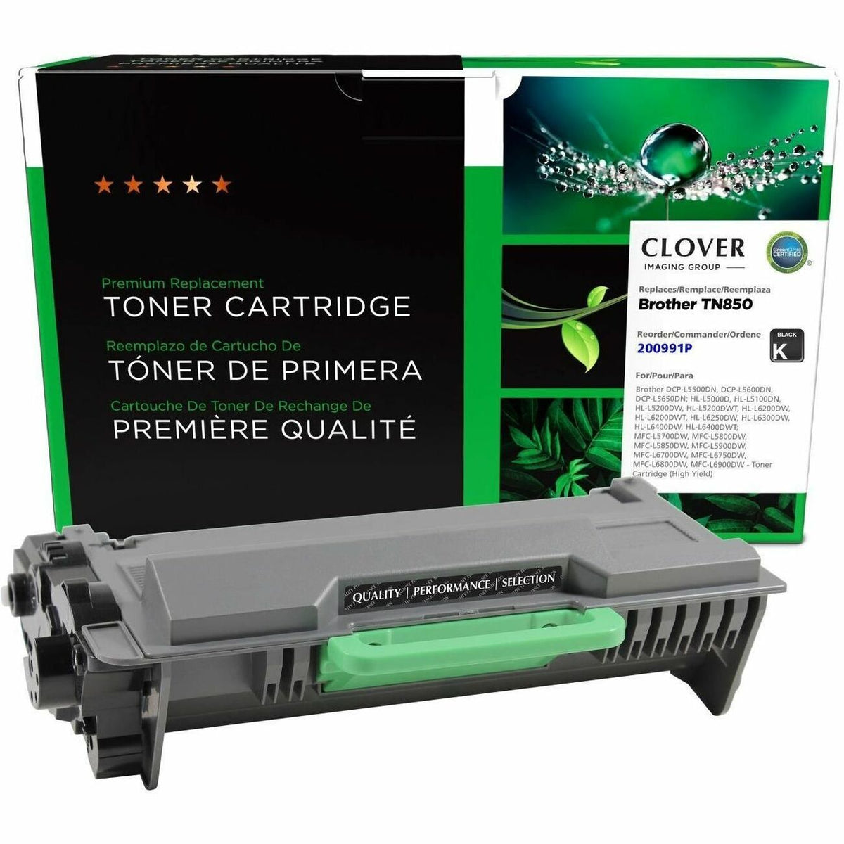 Clover Imaging Remanufactured High Yield Toner Cartridge for Brother TN850 - 200991P