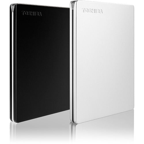 Toshiba Canvio Slim HDTD320XK3EA 2 TB Portable Hard Drive - External - Black - HDTD320XK3EA