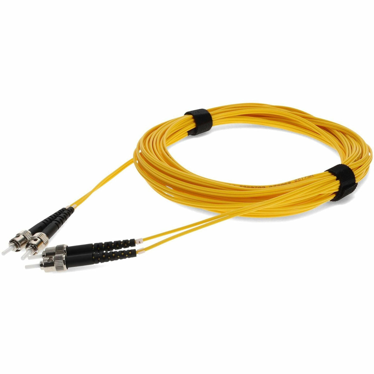 AddOn 10m ST to ST Yellow OS2 Duplex OFNR (Riser-Rated) TAA SMF Fiber Patch Cable - ADD-ST-ST-10M9SMF-TAA