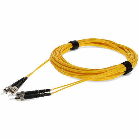 AddOn 10m ST to ST Yellow OS2 Duplex OFNR (Riser-Rated) TAA SMF Fiber Patch Cable - ADD-ST-ST-10M9SMF-TAA