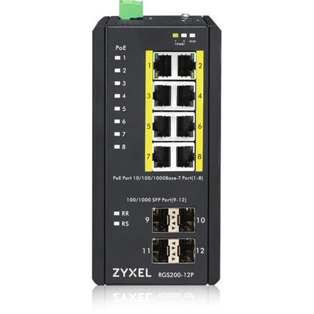 ZYXEL 12-port GbE Managed PoE Switch - RGS200-12P