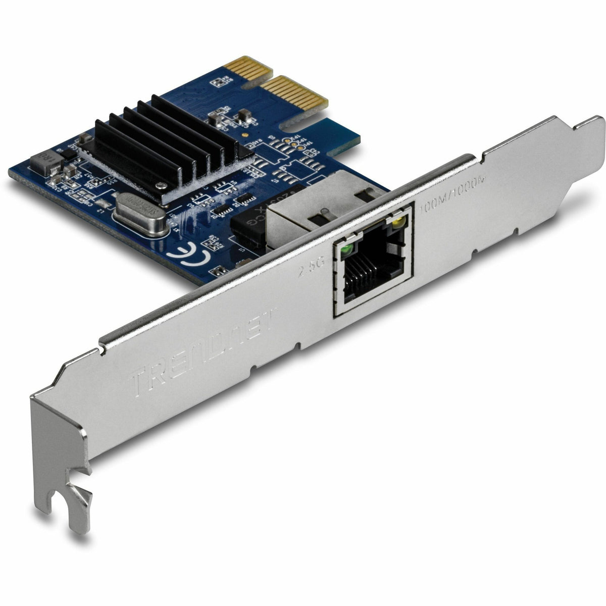 TRENDnet 2.5GBASE-T PCIe Network Adapter, TEG-25GECTX, Convert a PCIe Port into a 2.5G Ethernet Port, 802.1Q VLAN Tagging, Windows Support, NDAA & TAA Compliant - TEG-25GECTX