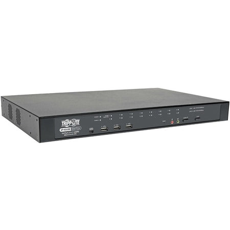 Tripp Lite by Eaton NetDirector 16-Port Cat5 KVM over IP Switch - Virtual Media, 1 Remote + 1 Local User, 1U Rack-Mount, TAA - B064-016-01-IPG