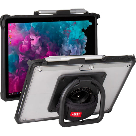The Joy Factory aXtion Edge MP Rugged Carrying Case Microsoft Surface Go, Surface Go 2 Tablet - Black, Transparent - CWM400MP