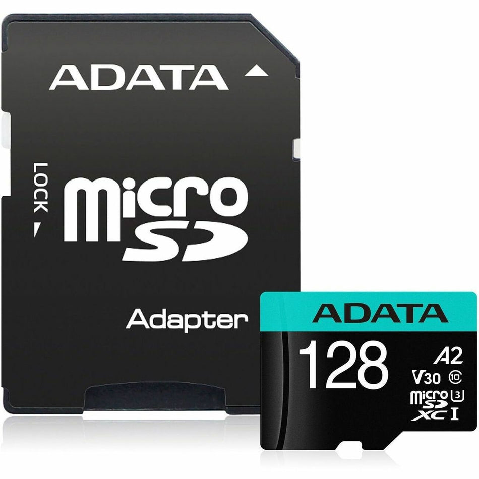 Adata Premier Pro 128 GB Class 10/UHS-I (U3) V30 microSDXC - AUSDX128GUI3V30SA2-RA1