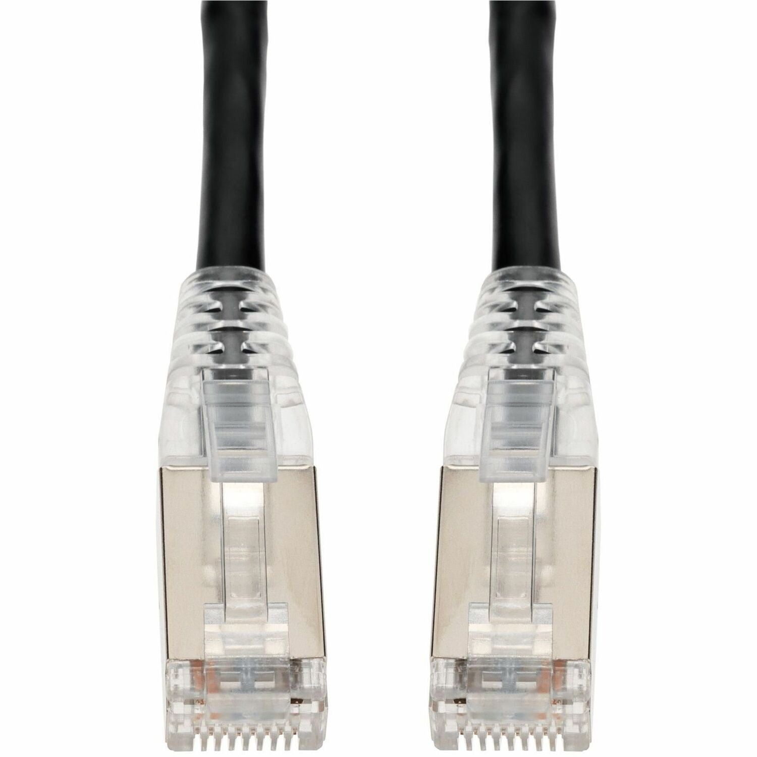 AddOn 5ft Black CAT 6A Shielded PVC Ethernet Cable Snagless Bubble Boot RJ-45 M/M - ADD-5FCAT6AS-BK