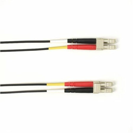 Black Box Colored Fiber OM3 50/125 Multimode Fiber Optic Patch Cable-OFNP Plenum - FOCMP10-001M-LCLC-BK