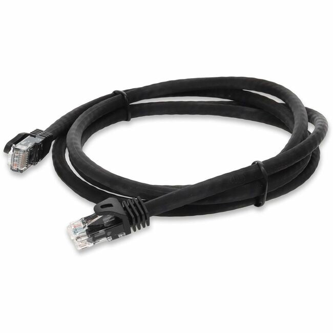 AddOn 6ft RJ-45 (Male) to RJ-45 (Male) Straight Black Cat6A UTP Copper PVC Patch Cable - ADD-6FCAT6A-BK