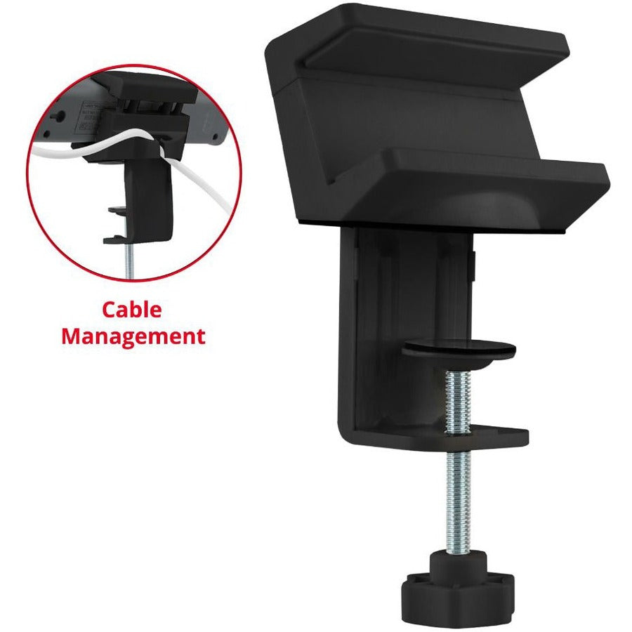SIIG Powerstrip Clamp Holder with Adjustable Bracket - Black - CE-MT2Y12-S1