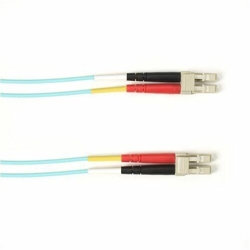 Black Box Fiber Optic Duplex Patch Network Cable - FOCMRM4-002M-LCLC-AQ