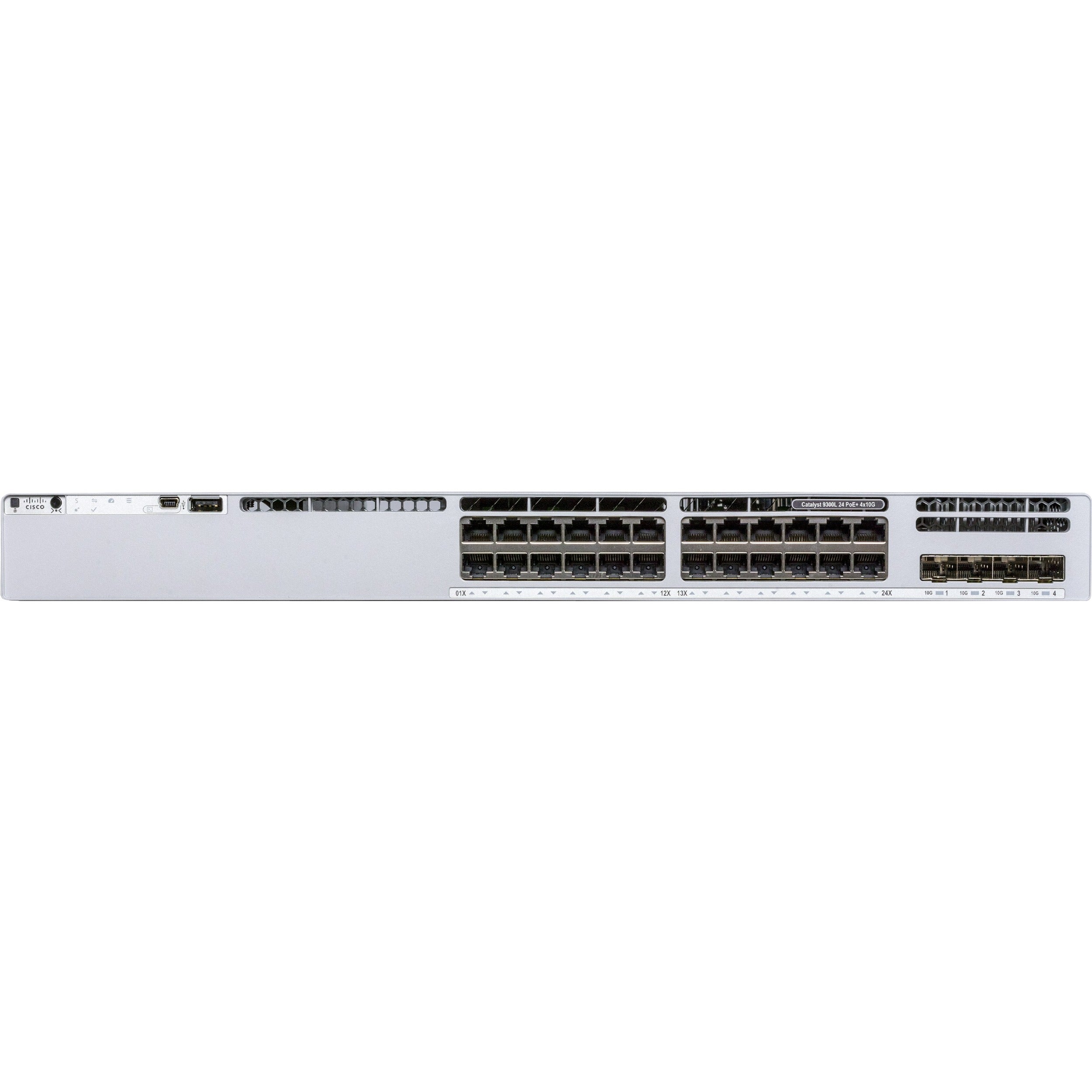 Cisco Catalyst 9300 24-port fixed Uplinks PoE+, 4X1G Uplinks, Network Essentials - C9300L-24P-4G-E