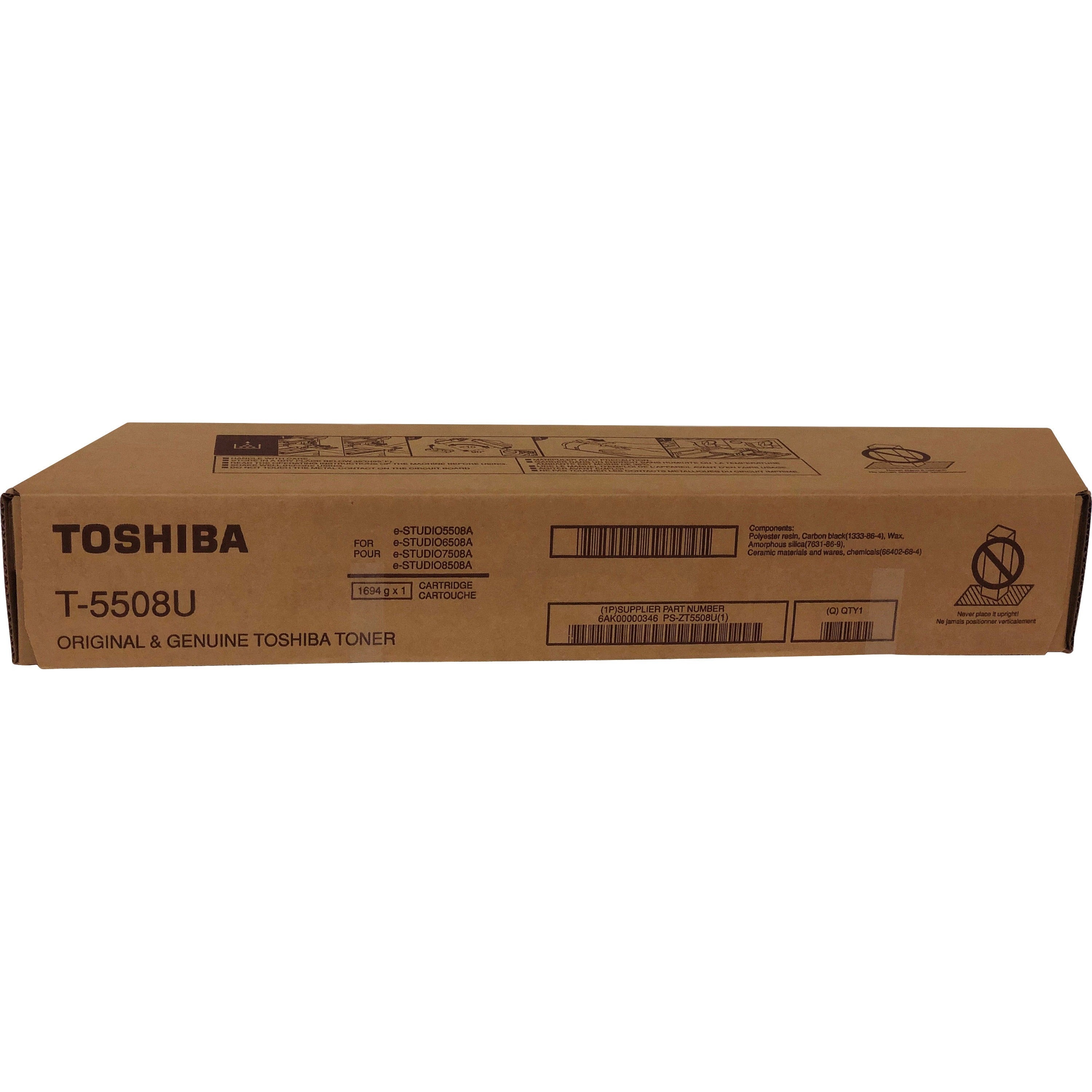 Toshiba Original Laser Toner Cartridge - Black - 1 Each - T5508U