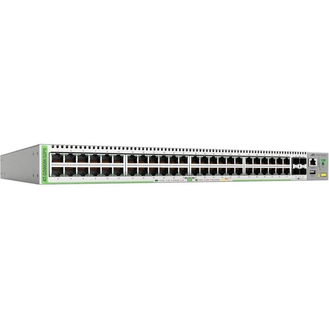 Allied Telesis 48 10/100/1000T-POE+ Switch With 4 SFP Slots - AT-GS980M/52PS-10