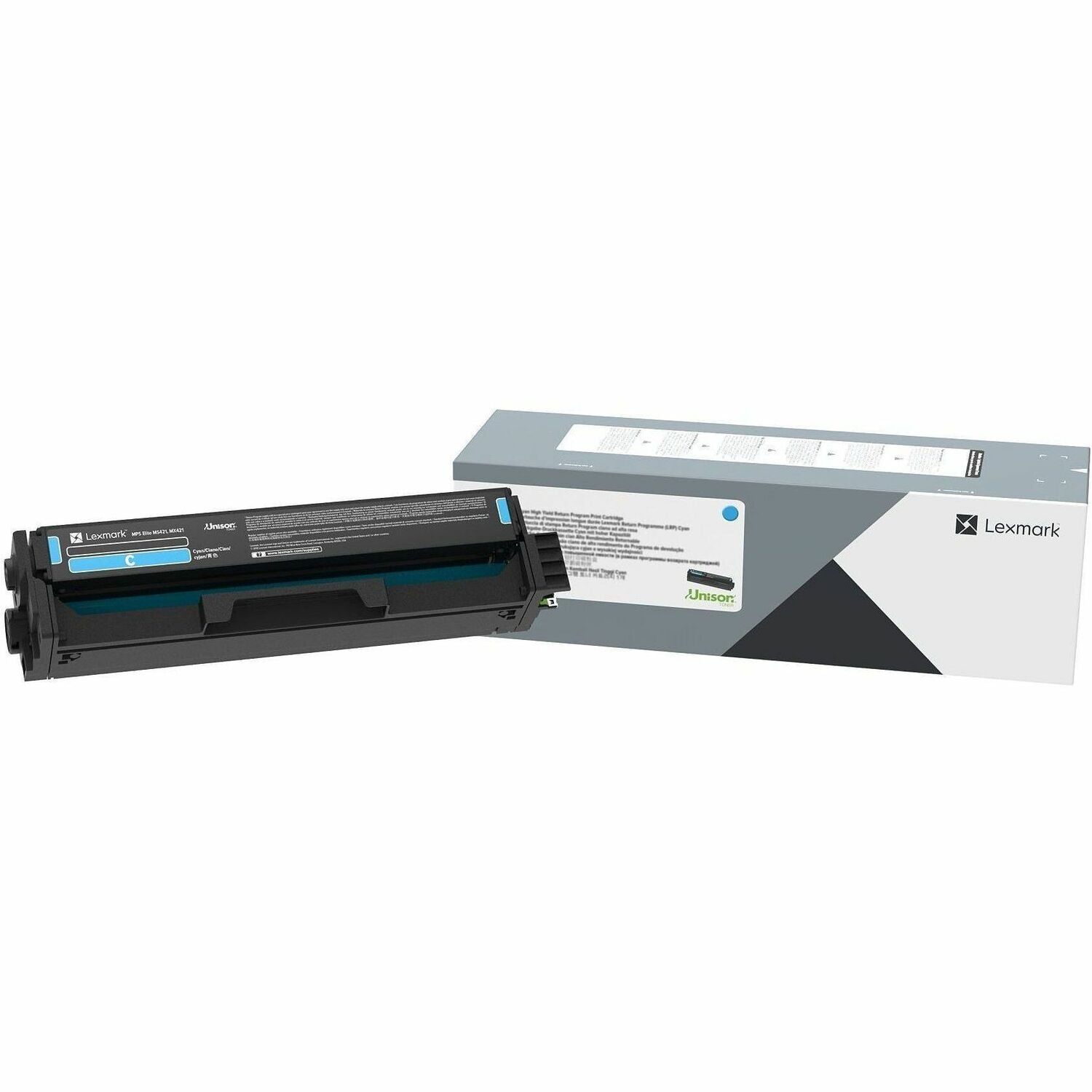 Lexmark Unison Original Standard Yield Laser Toner Cartridge - Cyan Pack - 20N10C0