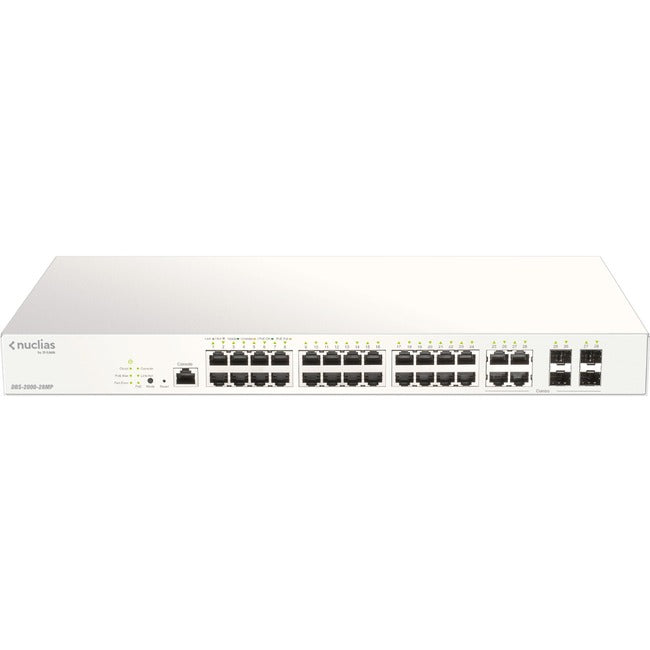 D-Link 28-Port Nuclias Cloud-Managed PoE Switch - DBS-2000-28MP