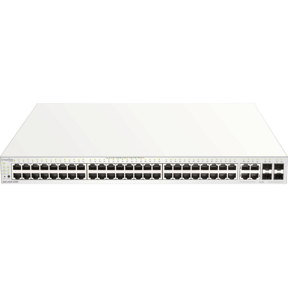 D-Link 52-Port Nuclias Cloud-Managed PoE Switch - DBS-2000-52MP