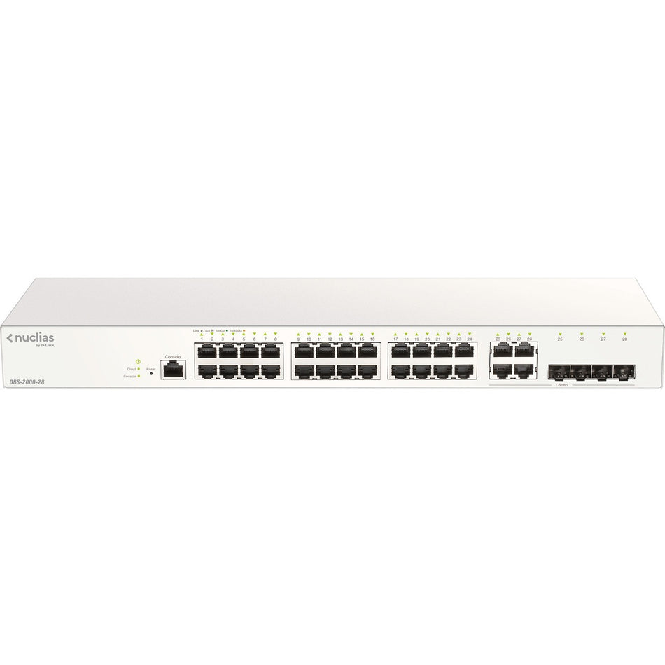 D-Link 28-Port Nuclias Cloud-Managed Switch - DBS-2000-28