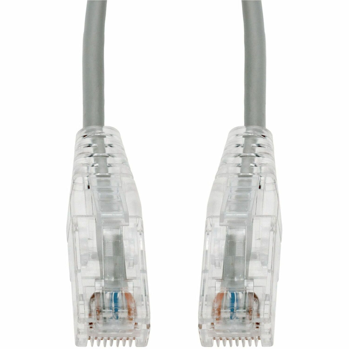 AddOn 6in Gray CAT 6 Slim PVC Ethernet Cable Snagless Clear-Claw RJ-45 M/M - ADD-0.5FSLCAT6-GY