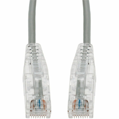 AddOn 6in Gray CAT 6 Slim PVC Ethernet Cable Snagless Clear-Claw RJ-45 M/M - ADD-0.5FSLCAT6-GY